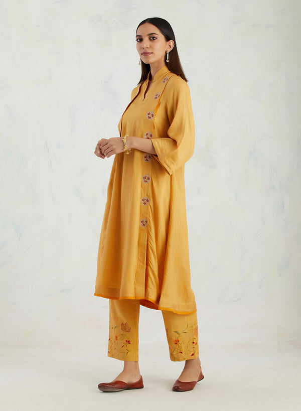 Orange Tulip Kurta Set