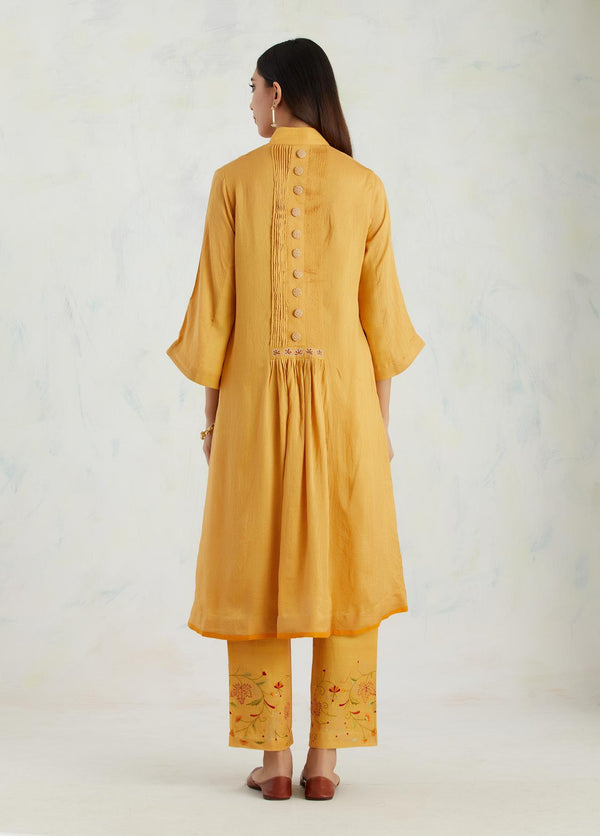 Orange Tulip Kurta Set