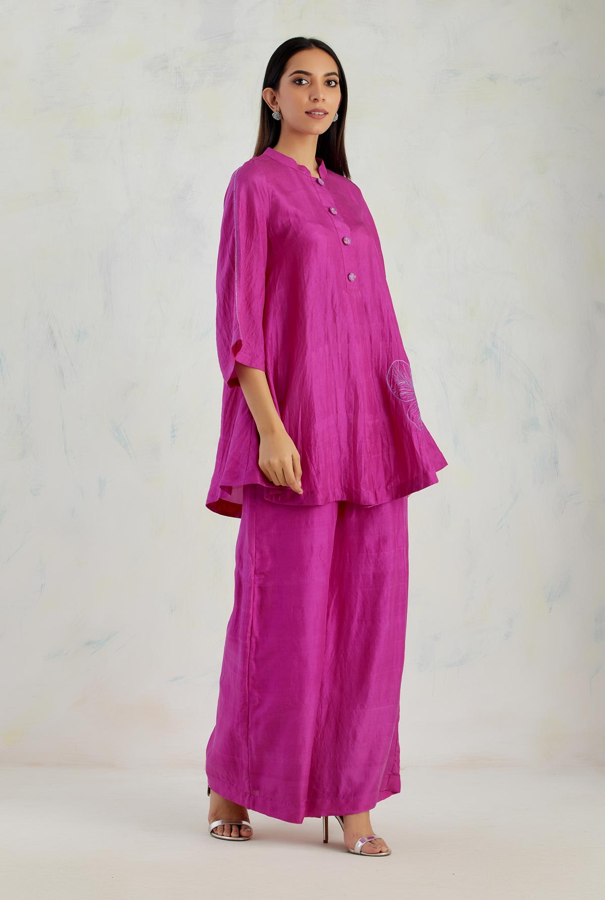 Zafran Fuschia Kurta Set