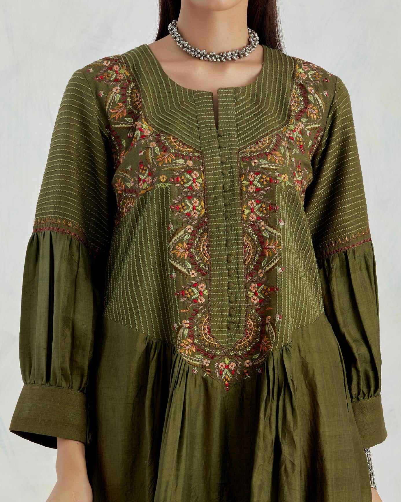 Sozni Green Dress