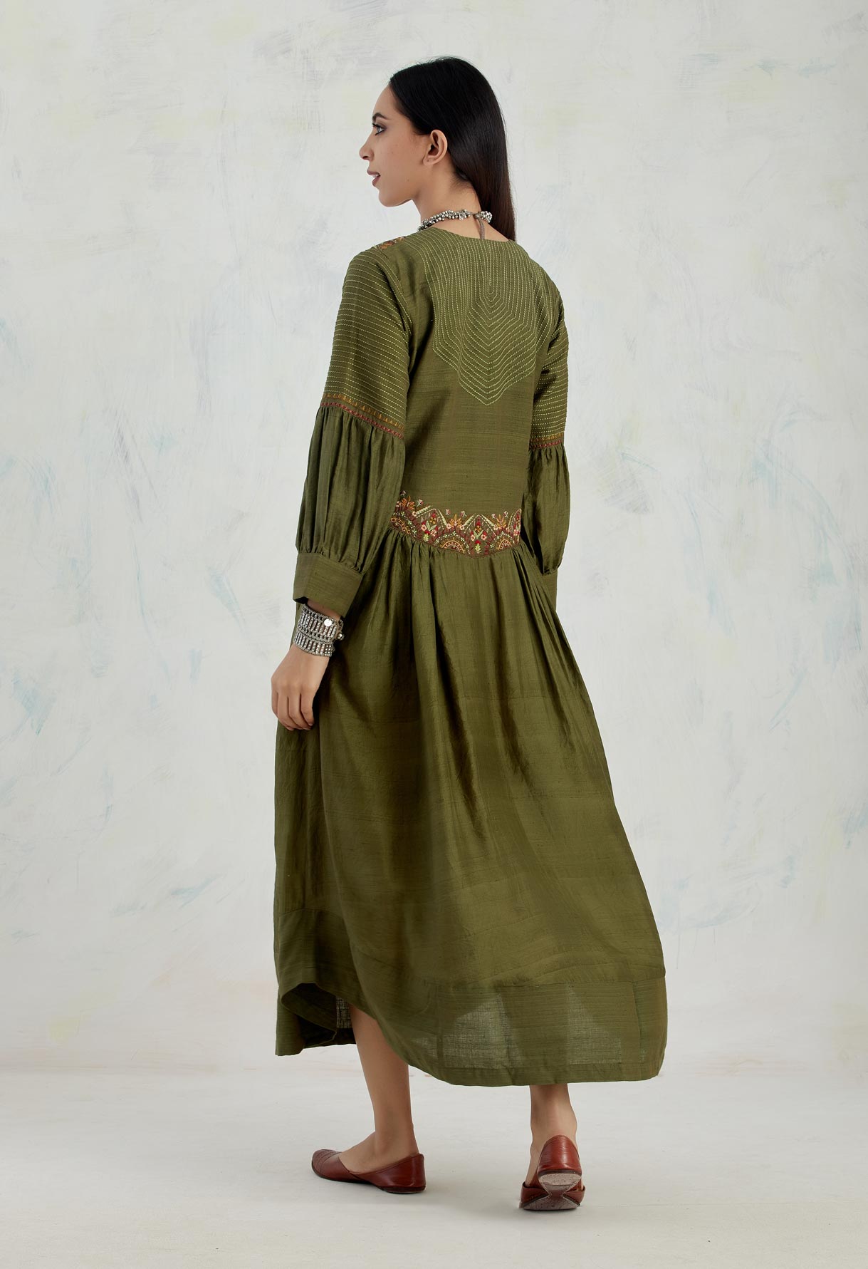 Sozni Green Dress