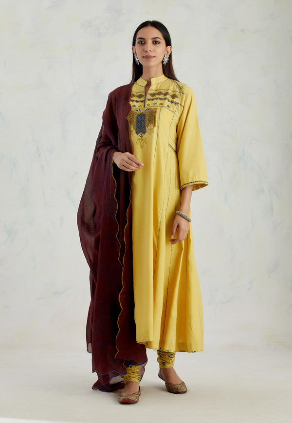 Yellow Gujjar Kurta Set
