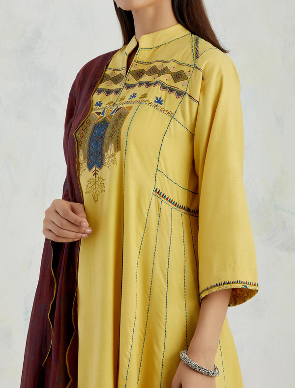 Yellow Gujjar Kurta Set
