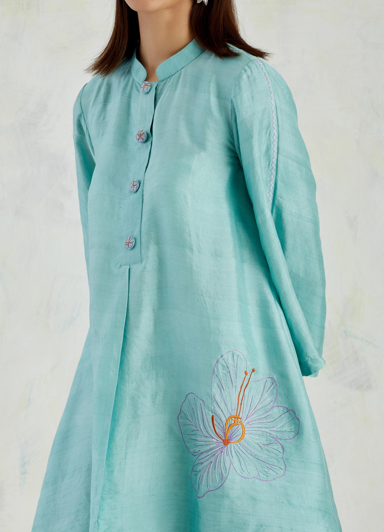Sind Aqua Kurta Set