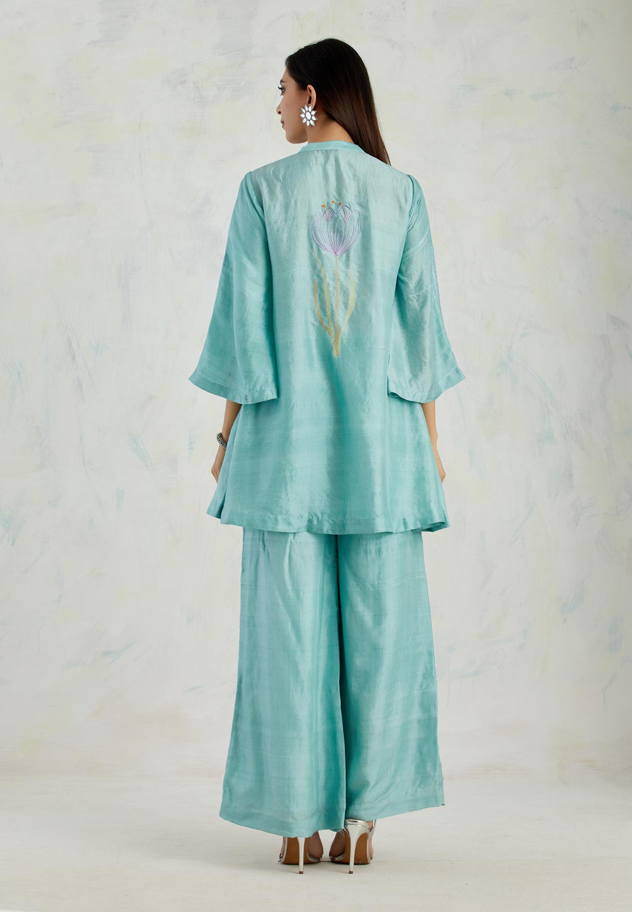 Sind Aqua Kurta Set