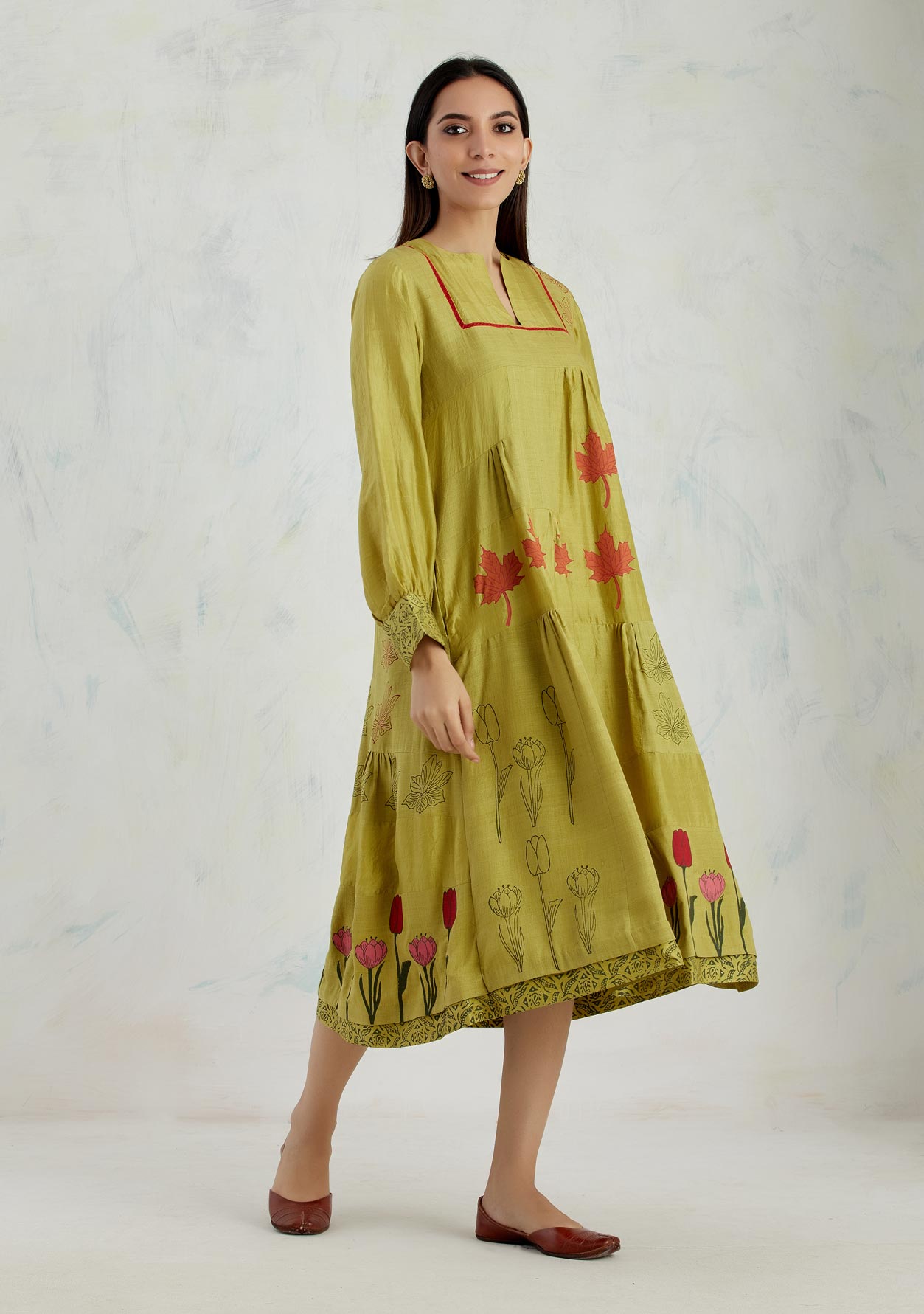 Autumn Chinar Dress