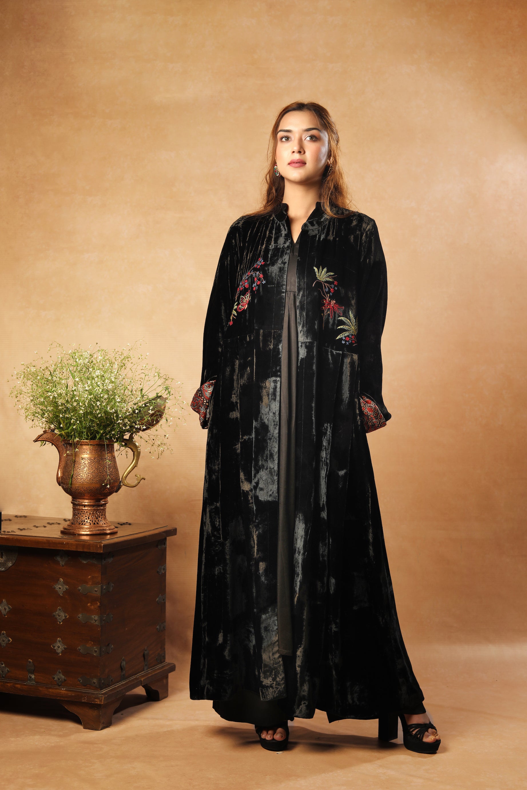 Black Diamond Duster Coat