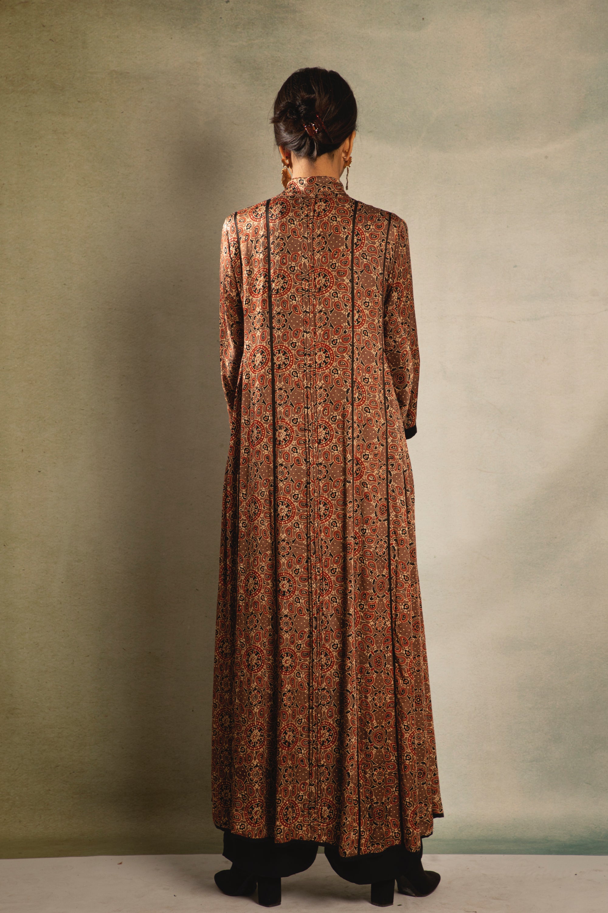 Brown Ara Printed Dress
