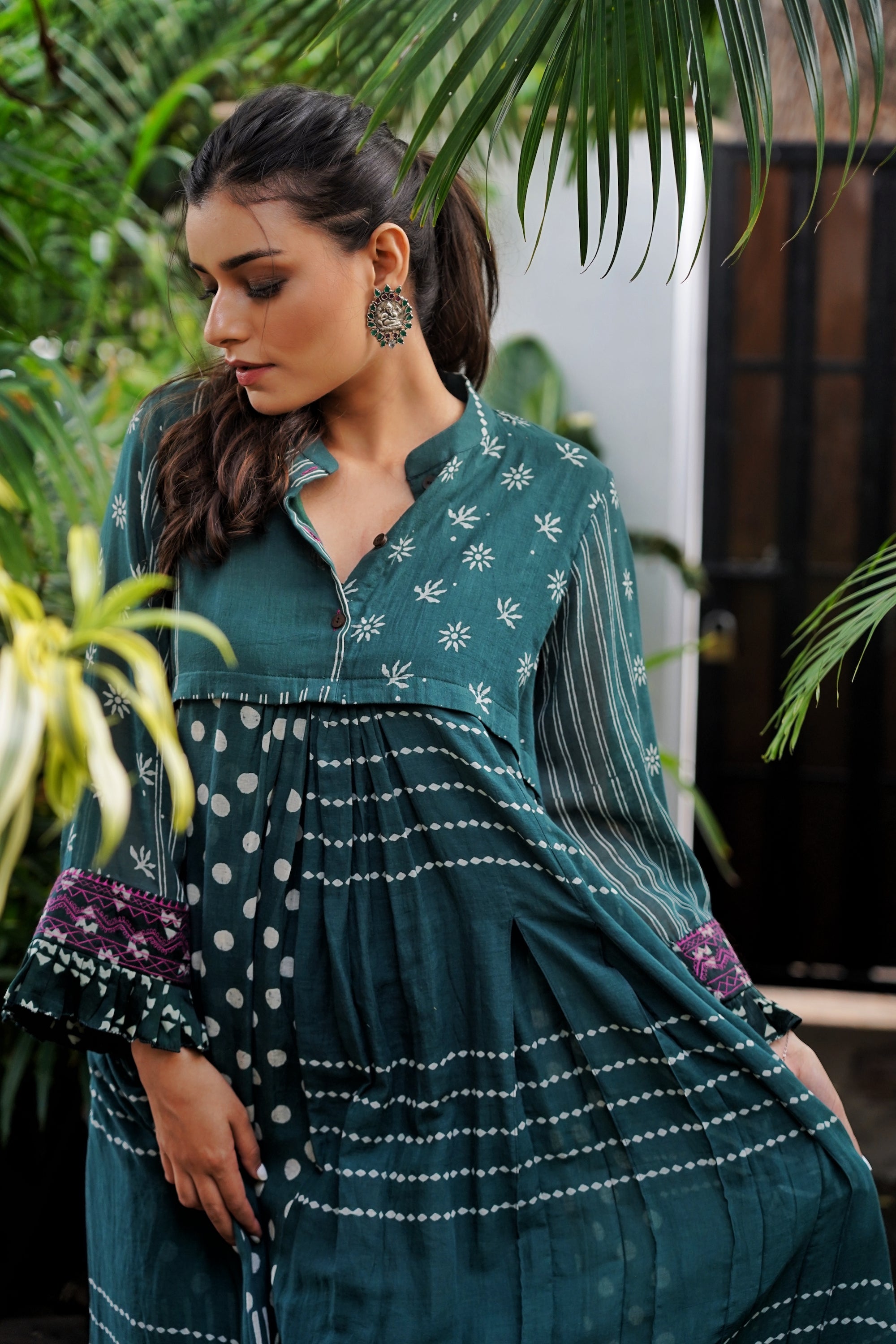 Manjira Green Dress