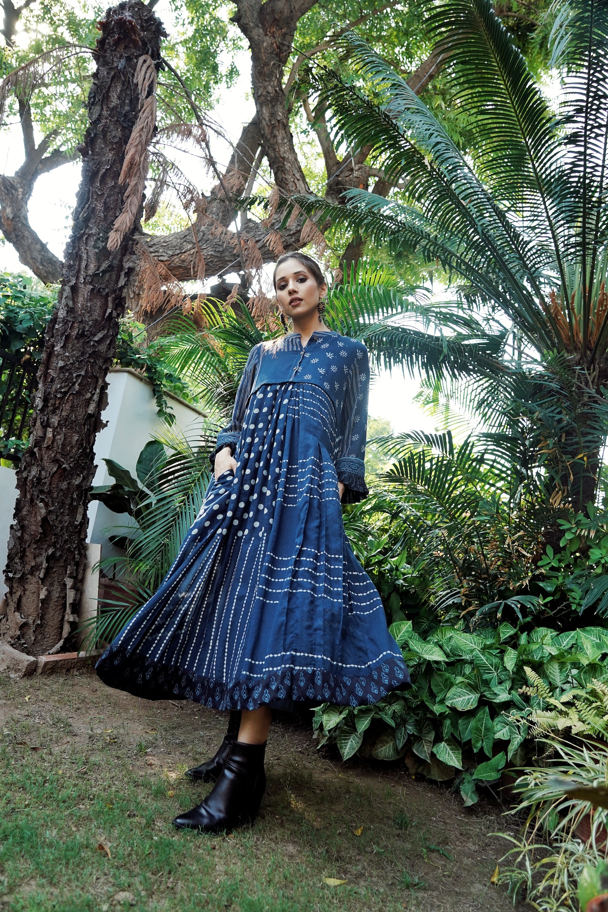 Manjira Indigo Dress