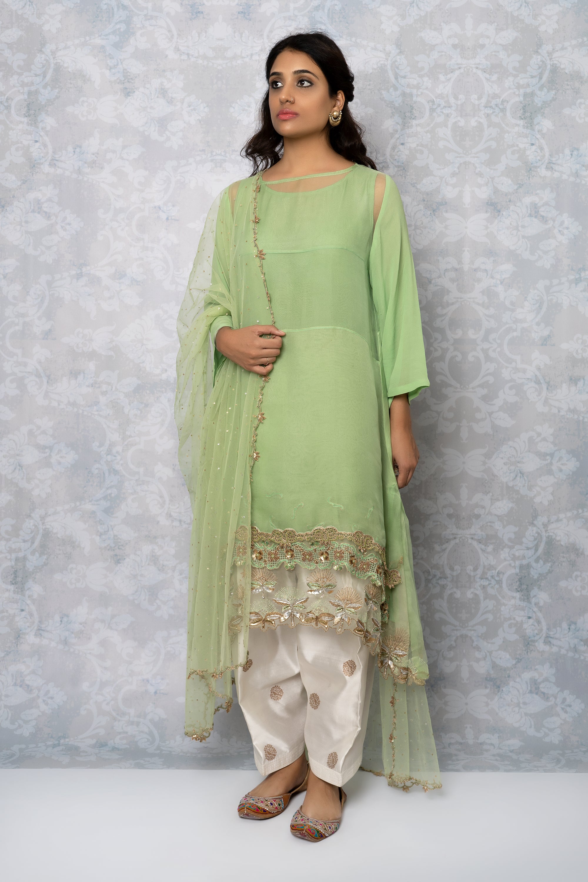 Soft Green Kurta Set