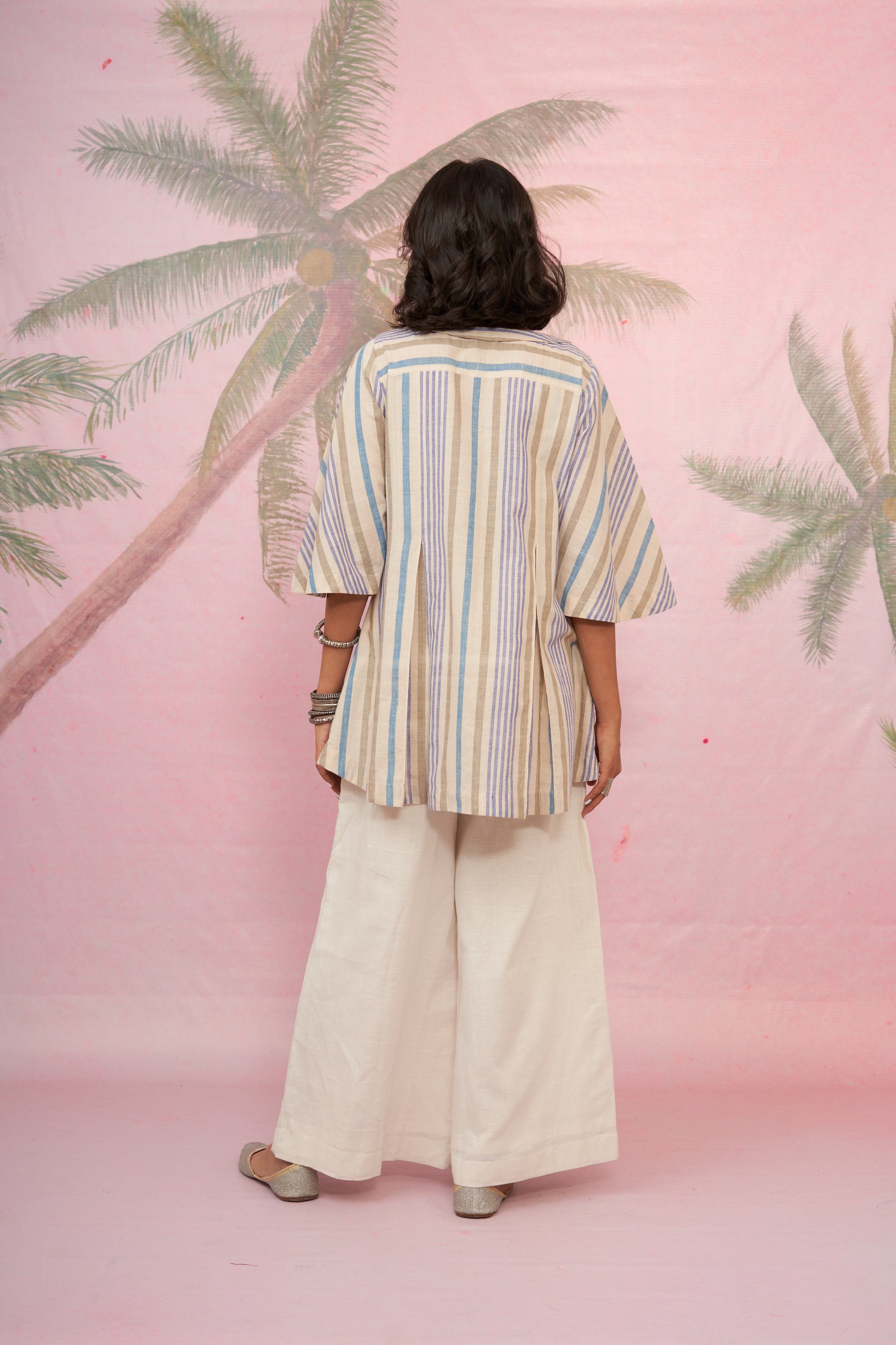 Tropical White Pants