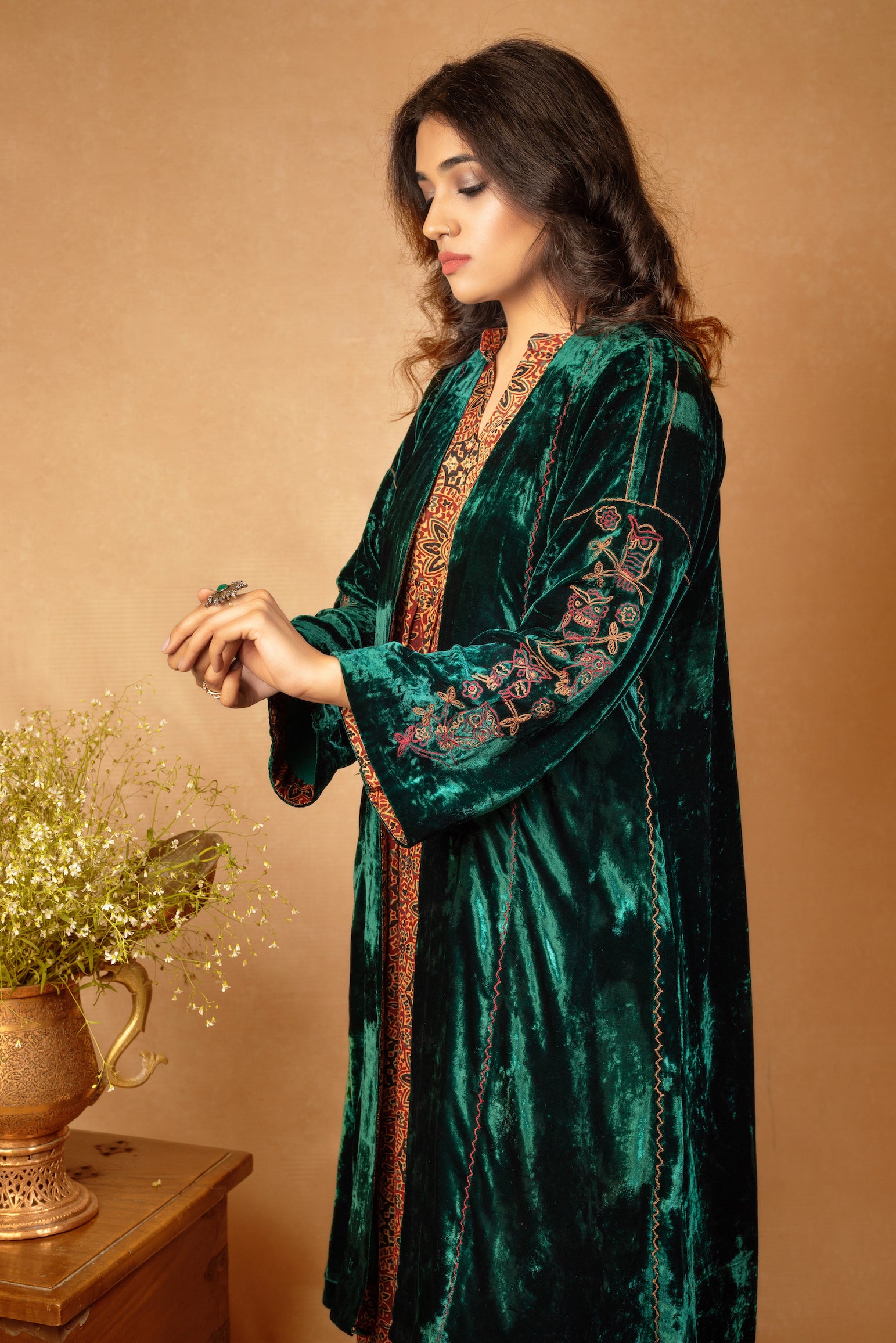 Emerald Duster Coat