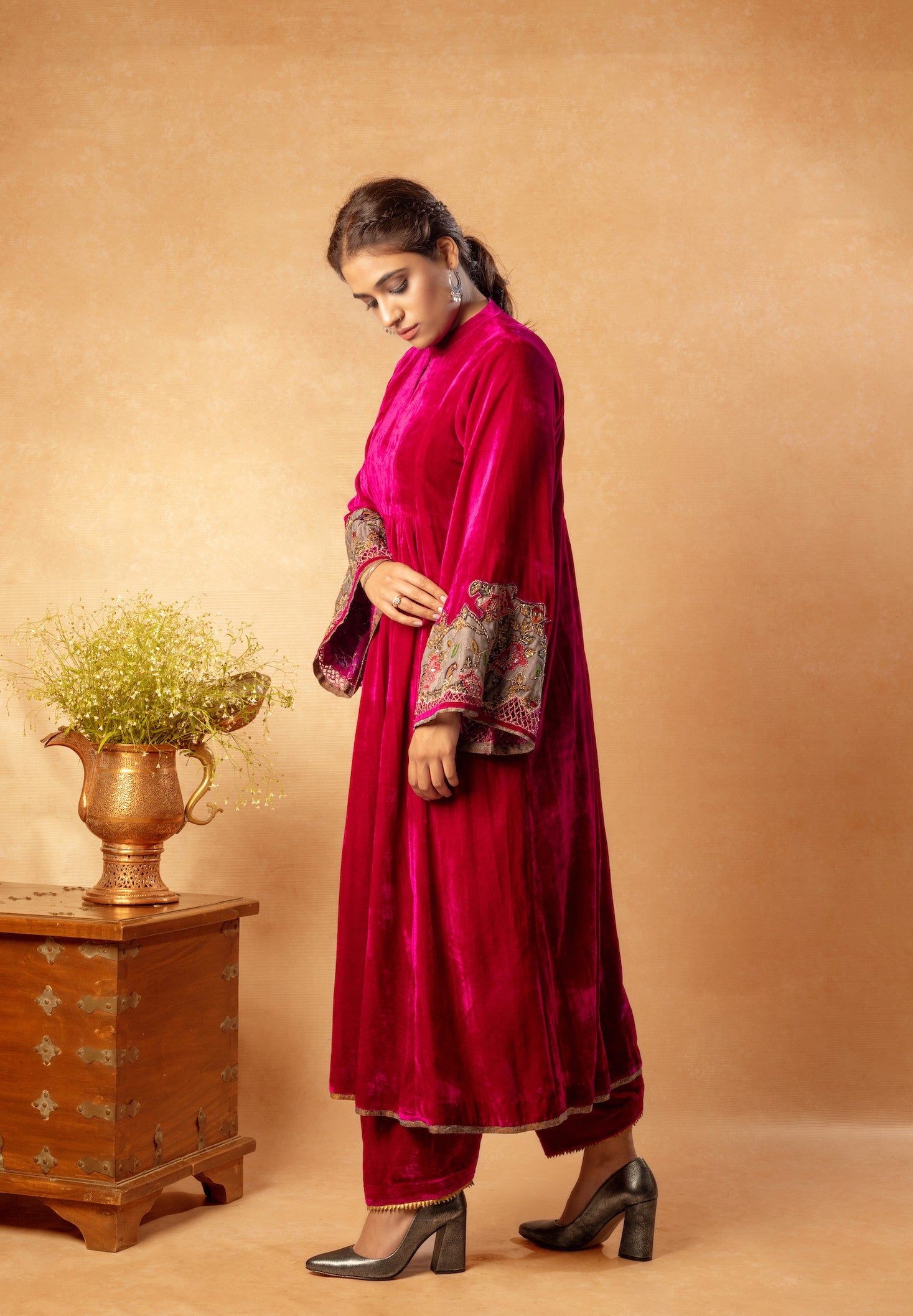 Fuchsia Salwaar Kameez