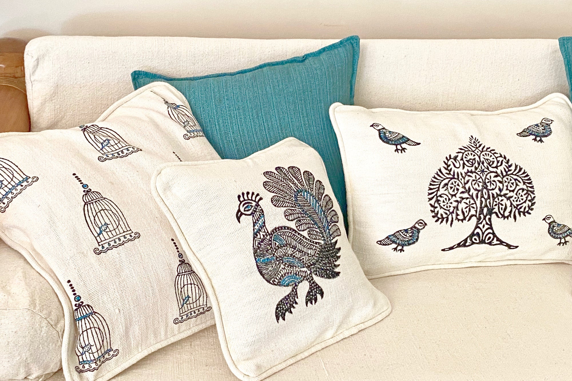 The Caged Cushion Cover