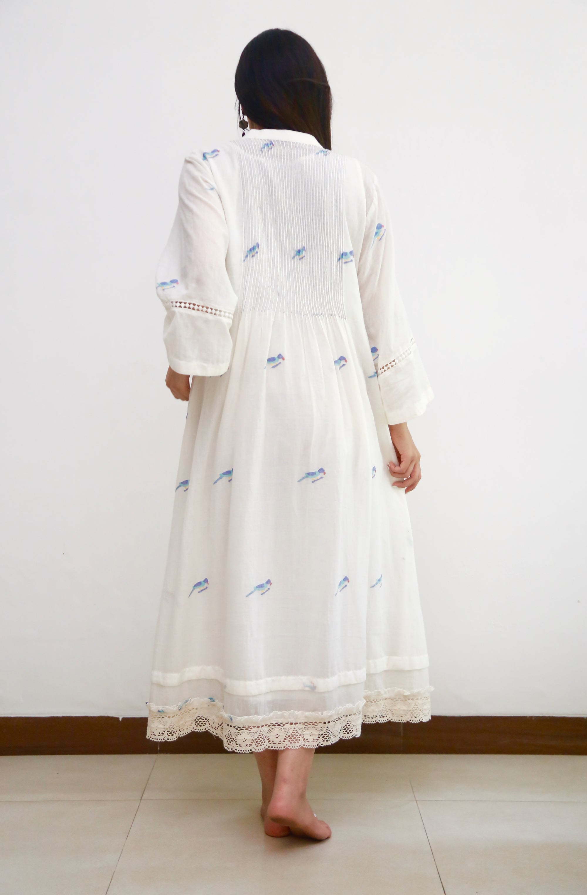 Ivory Bird Of Paradise Dress
