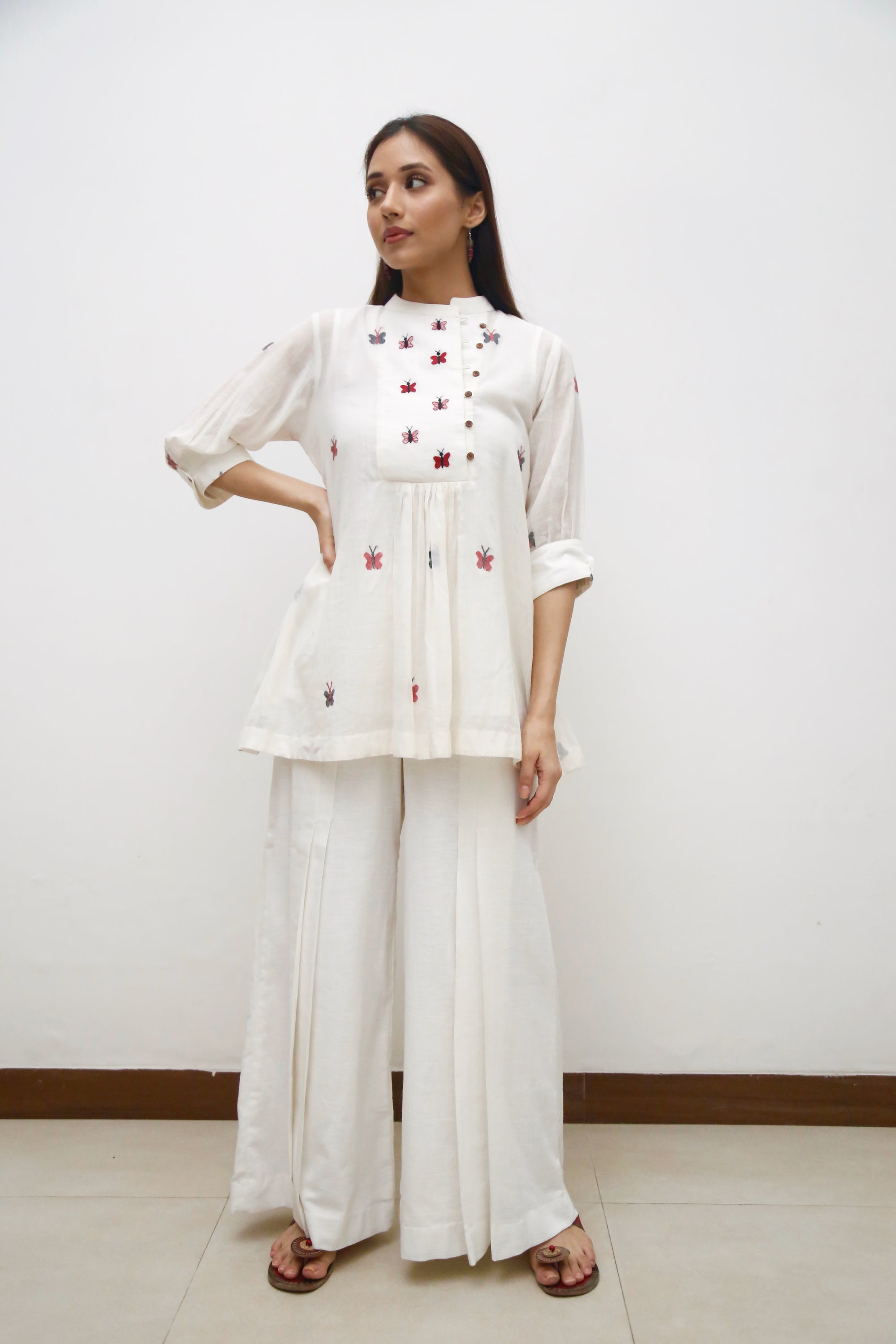 Off White Garden Top