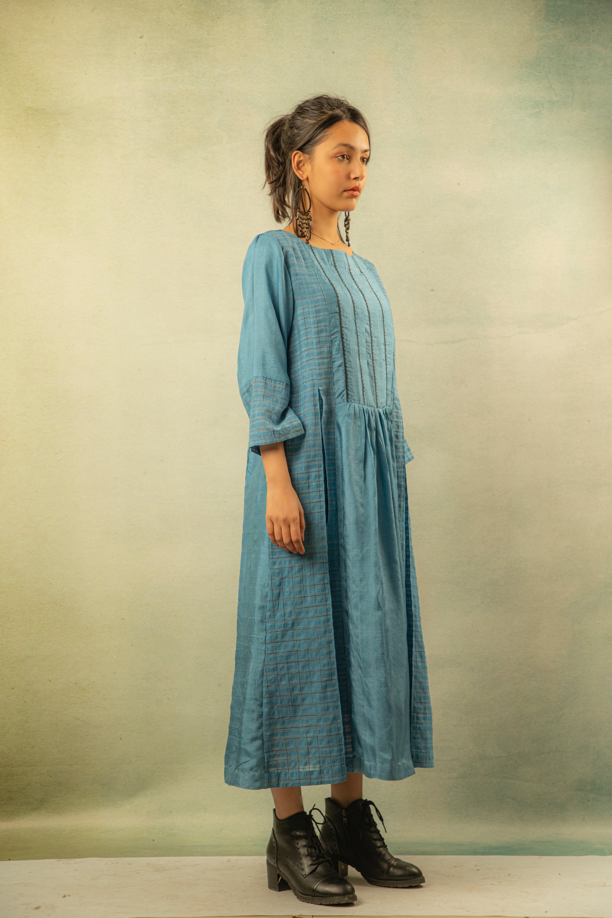 Blue Morning Glory Dress