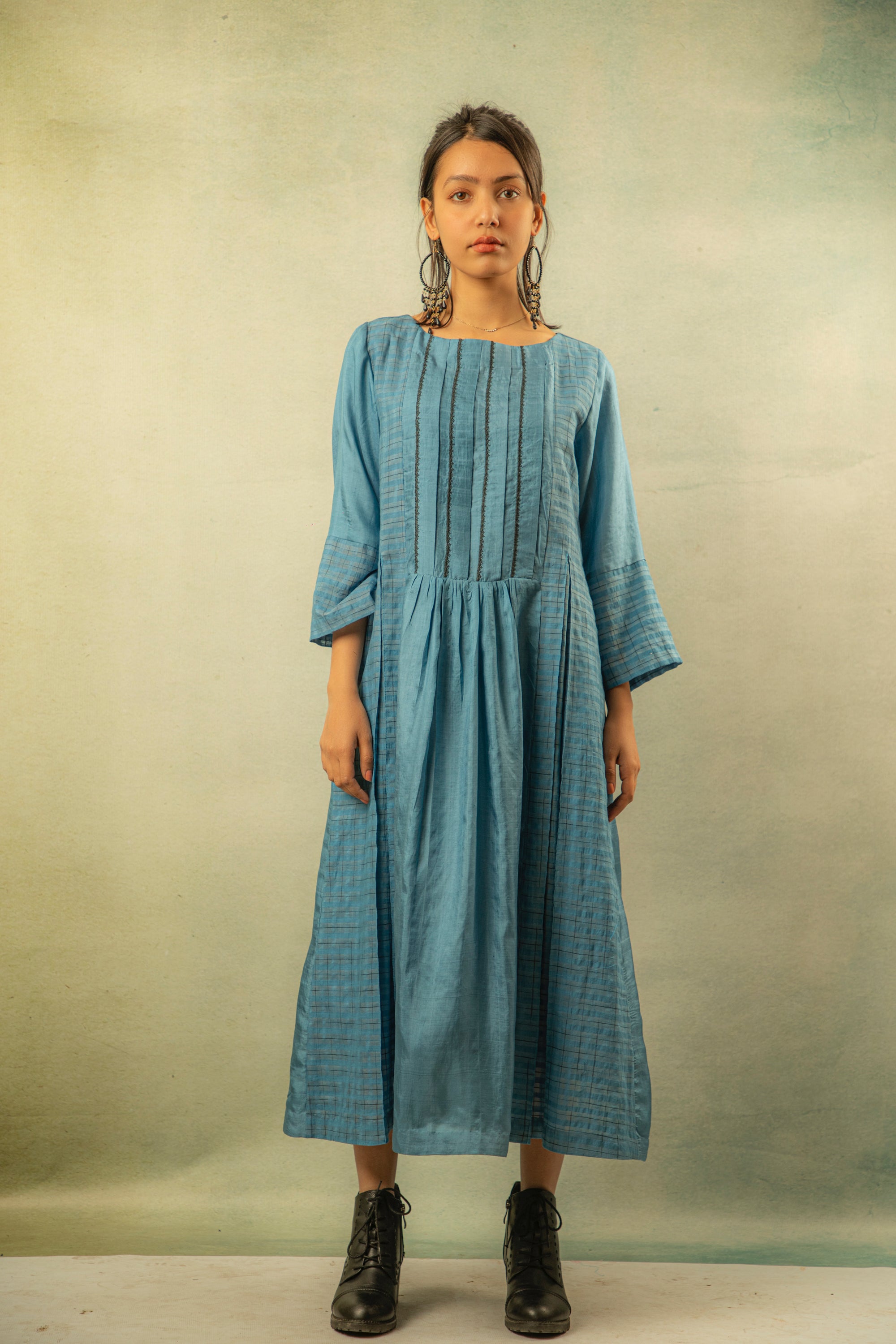 Blue Morning Glory Dress