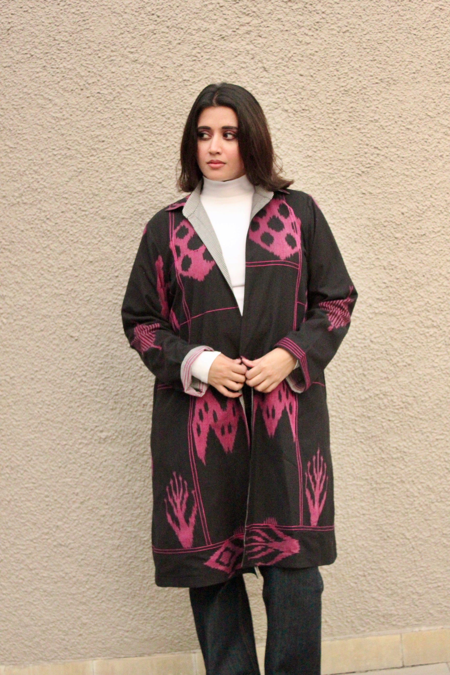 Black and Fuchsia Pink