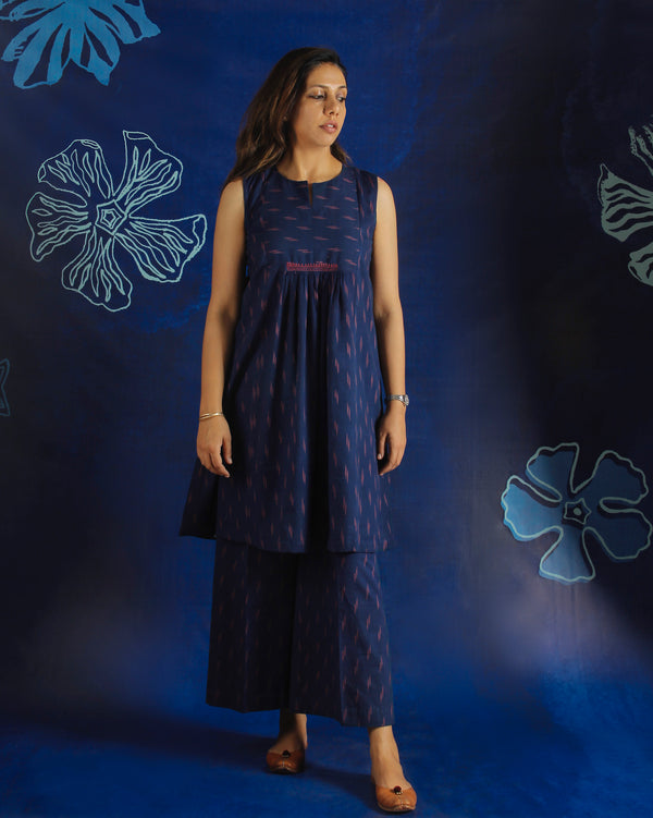 Blue Ikat Dress