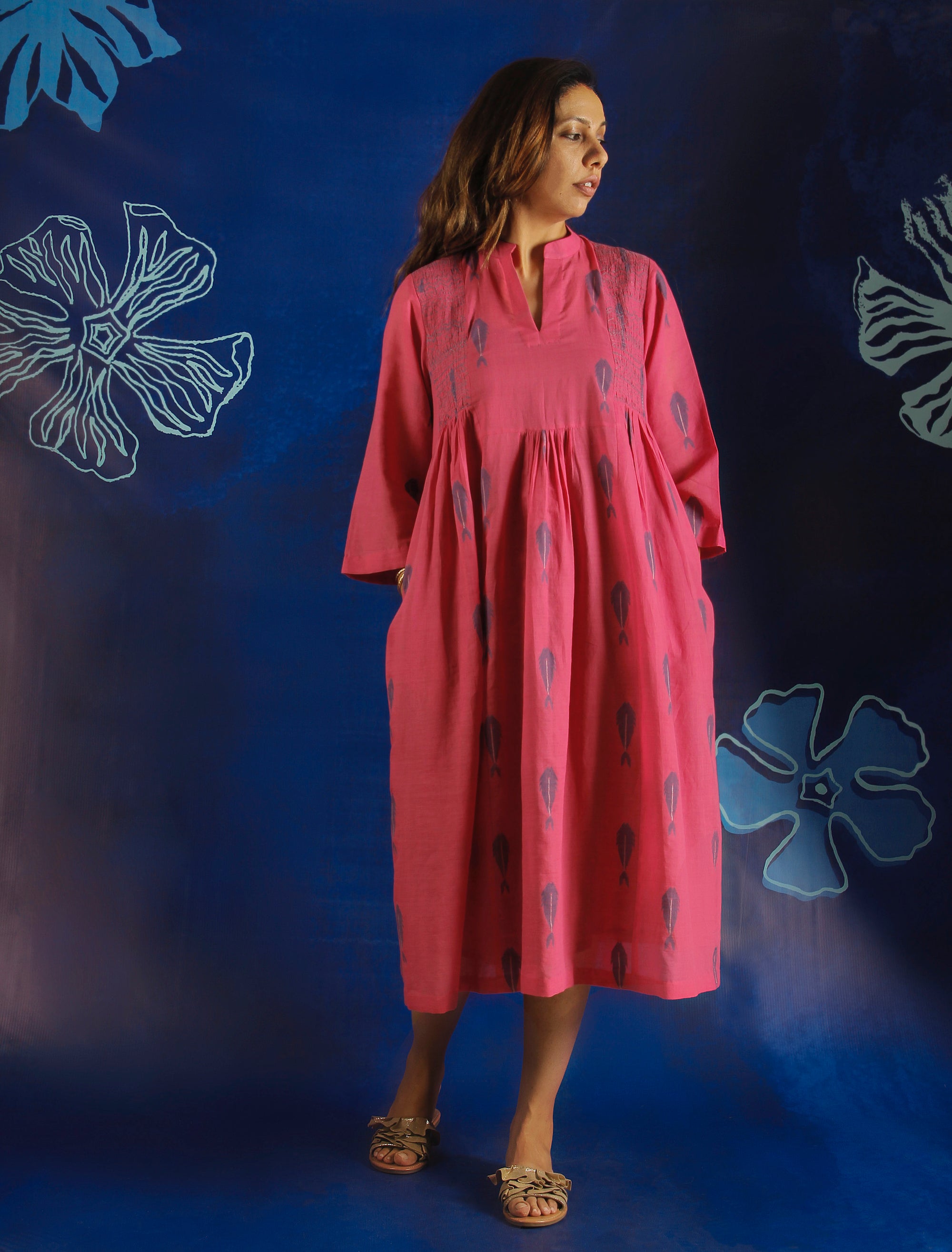 Salmon Long Dress