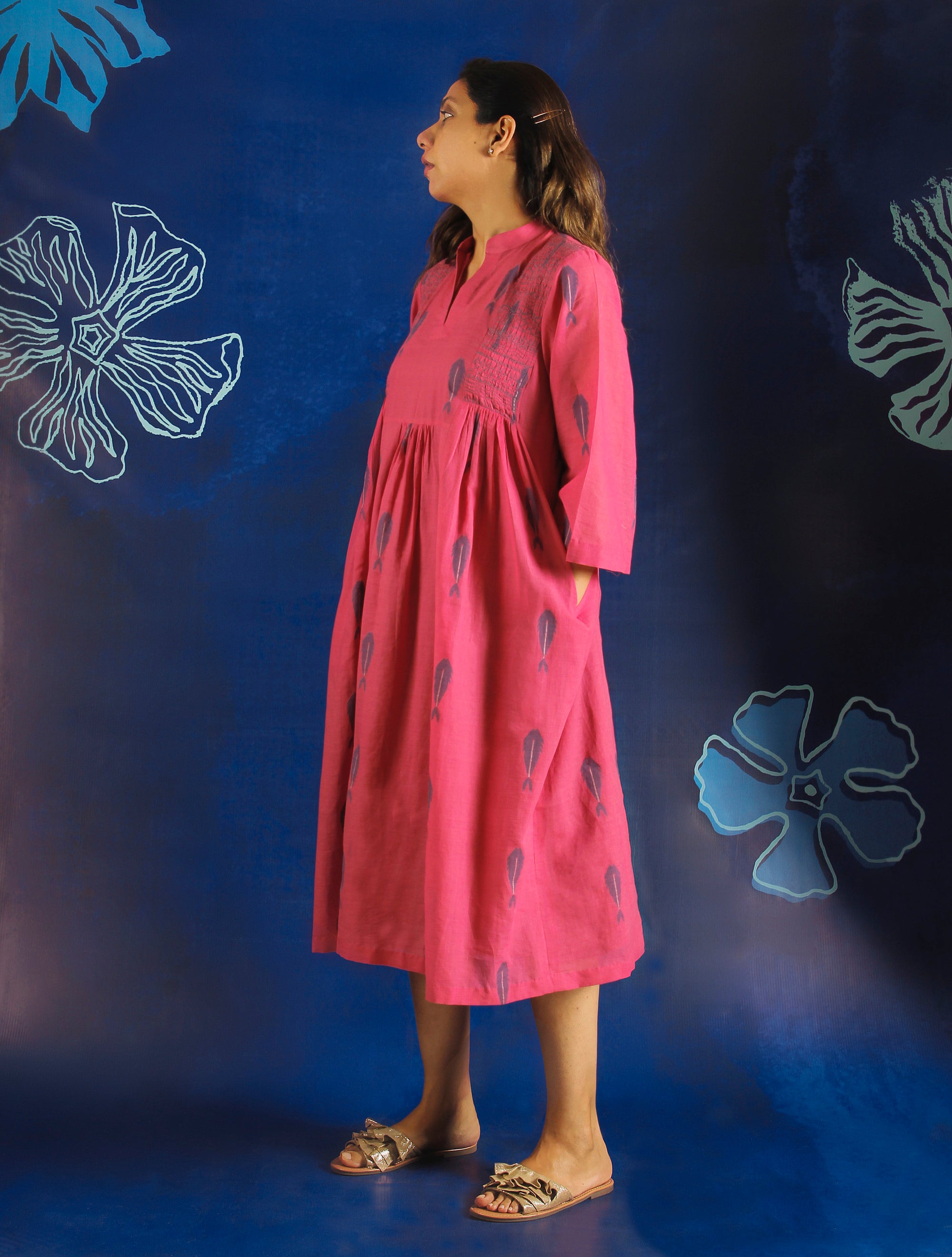Salmon Long Dress