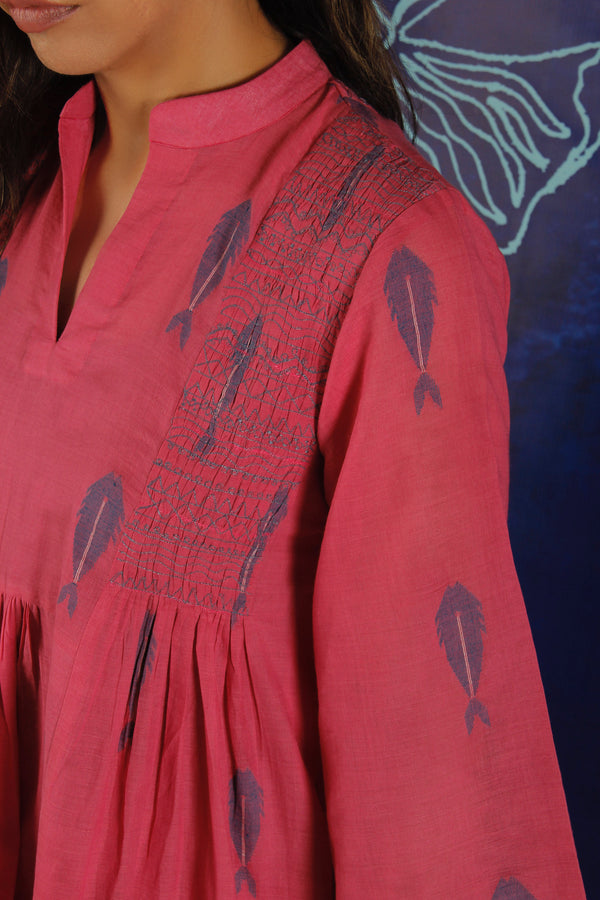 Salmon Long Dress