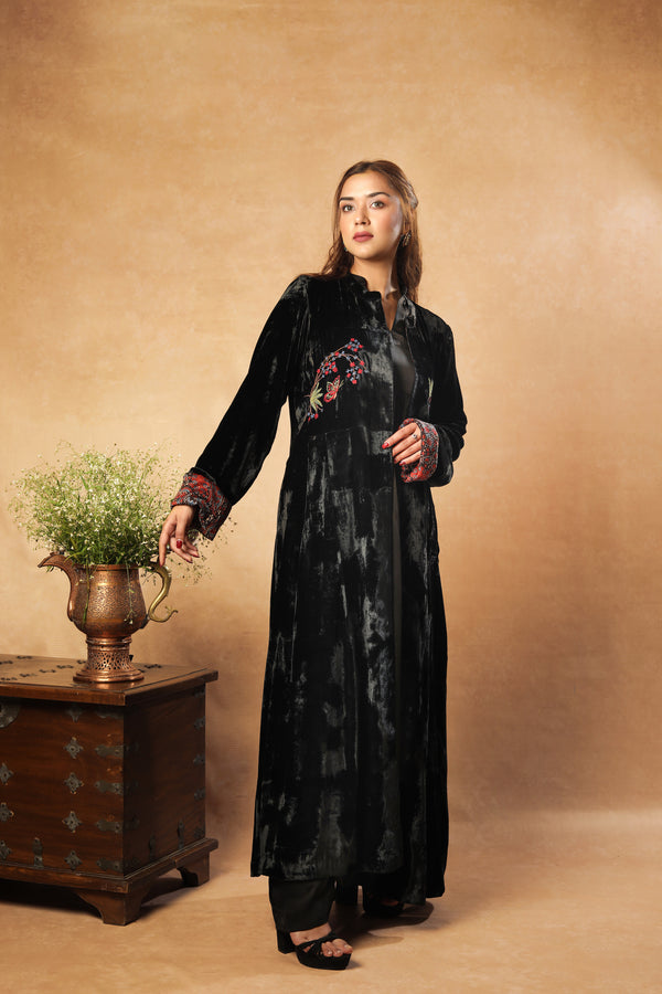 Black Diamond Duster Coat