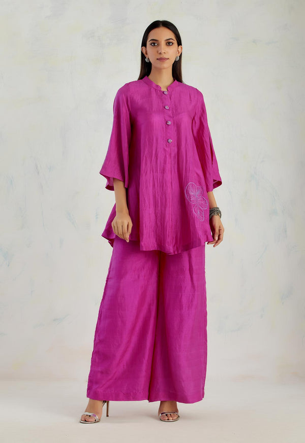 Zafran Fuschia Kurta Set