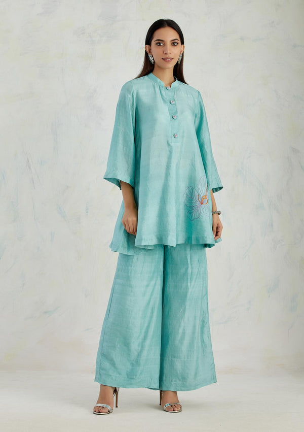 Sind Aqua Kurta Set