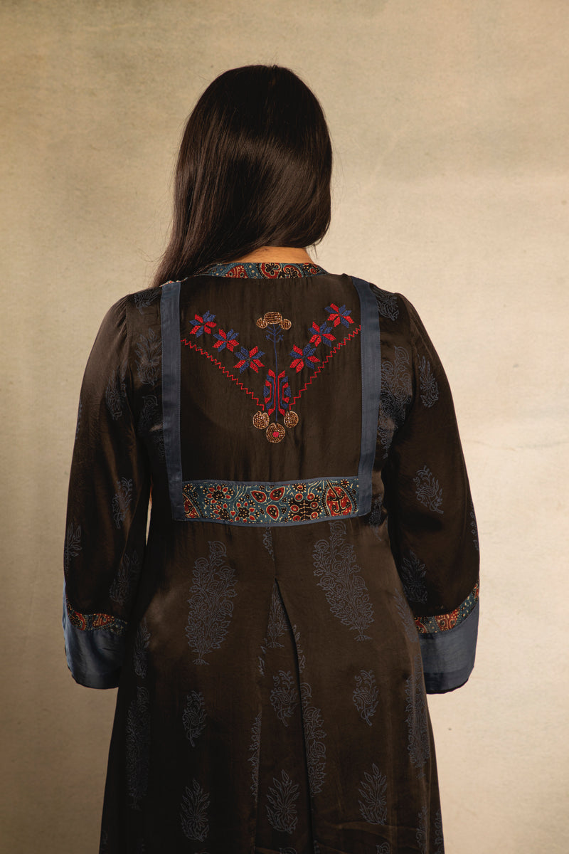 Earth Blue Embroidered Tunic