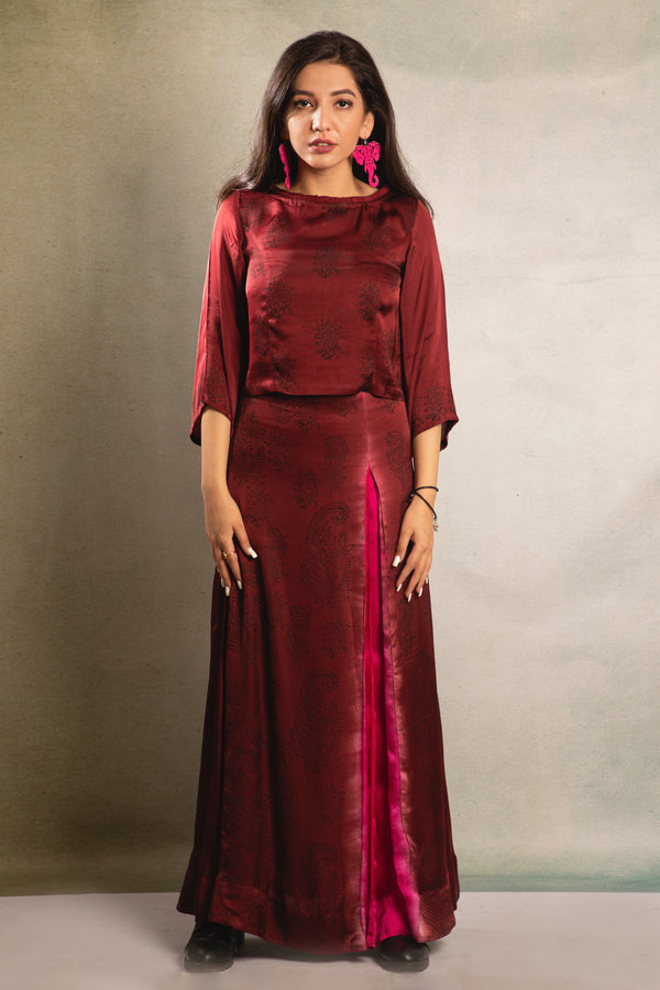 Hot Pink Mazist Skirt with Top