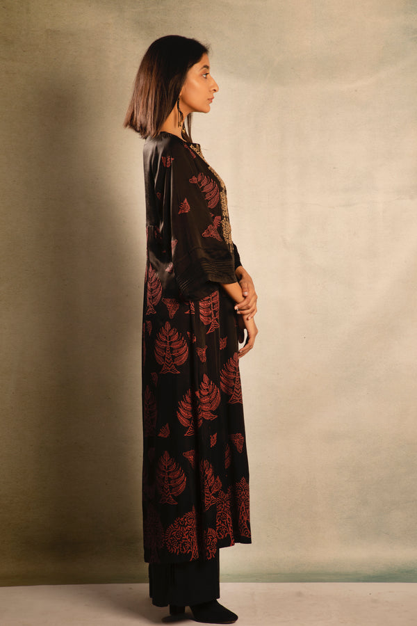 Black Moon Embroidered Tunic