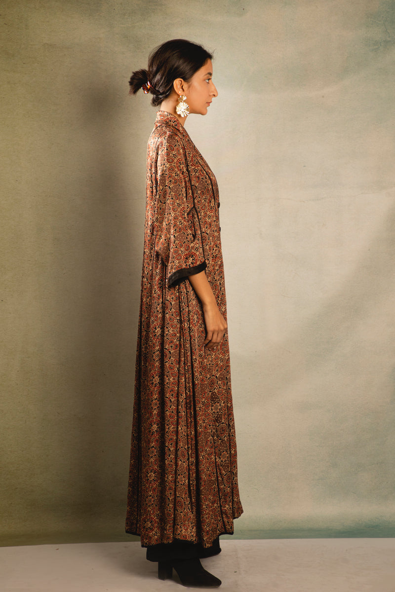 Brown Ara Printed Dress
