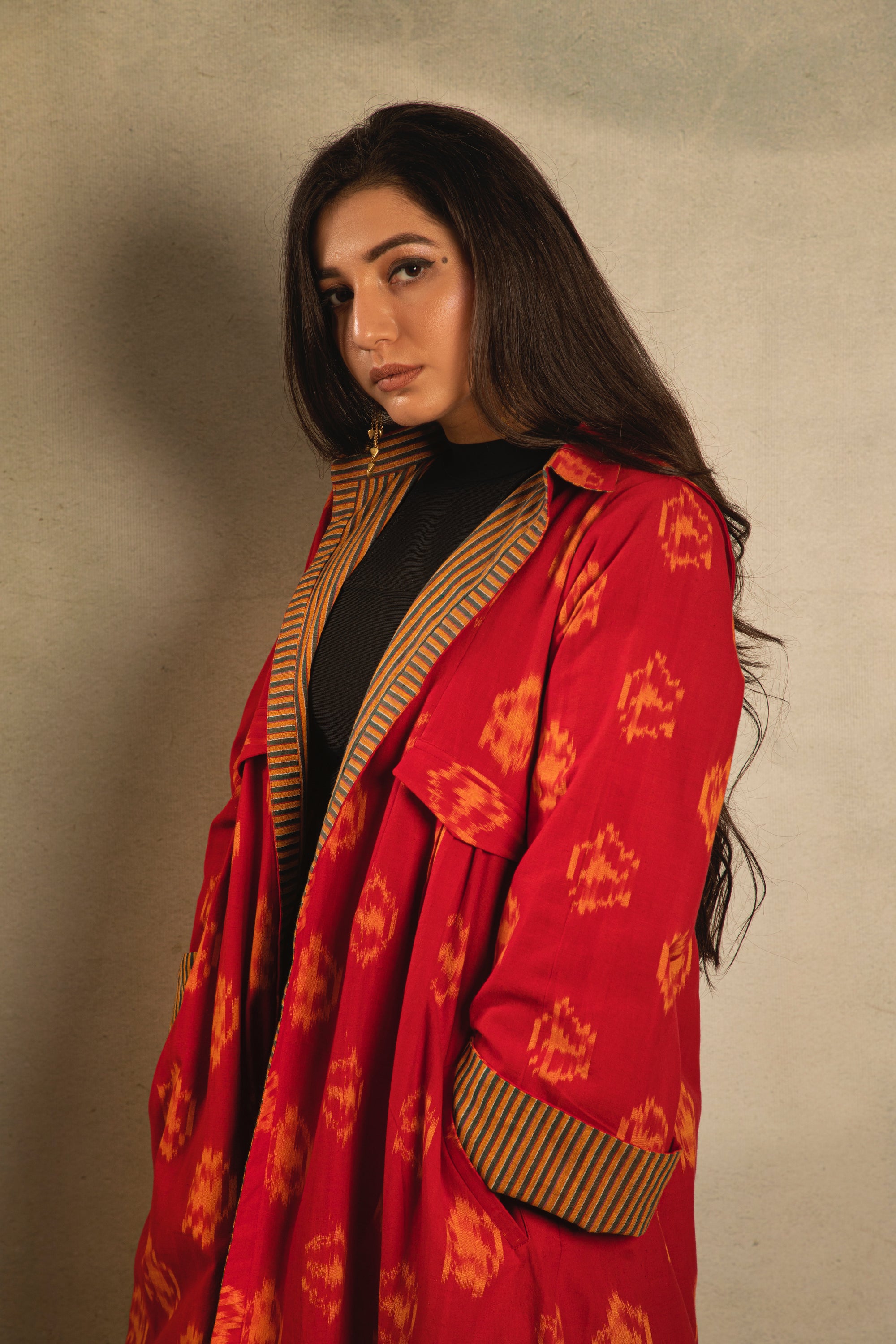 Red and Mustard Jacket