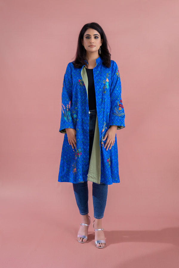 Flowers in my garden jacket
