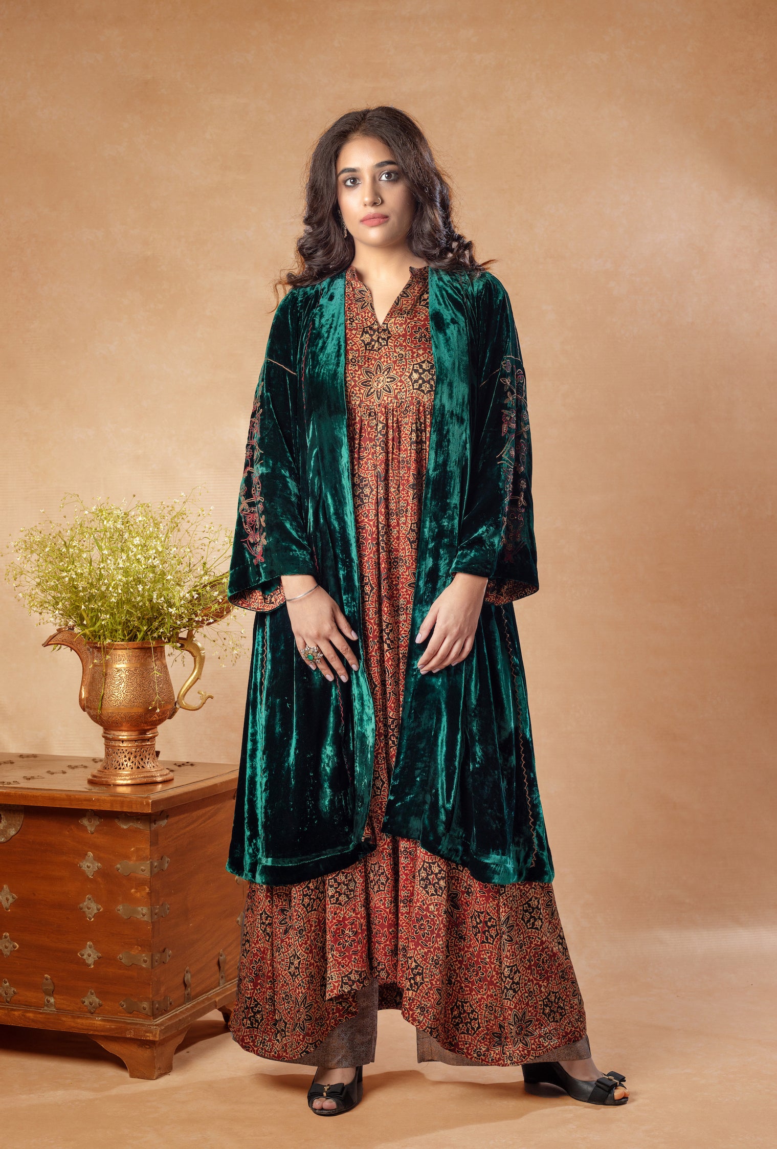 Emerald Duster Coat