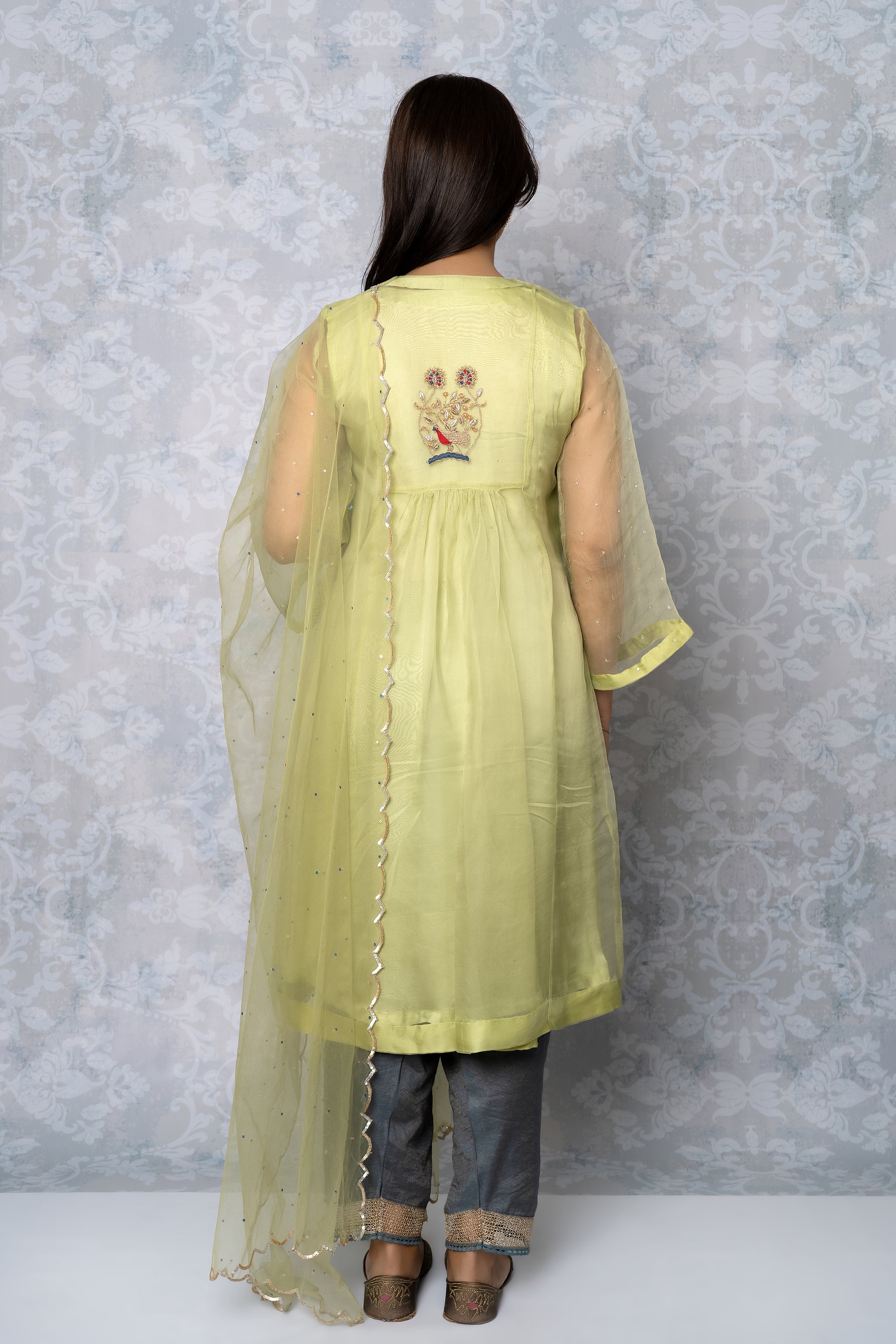 Pastel Green Shagun Kurta Set