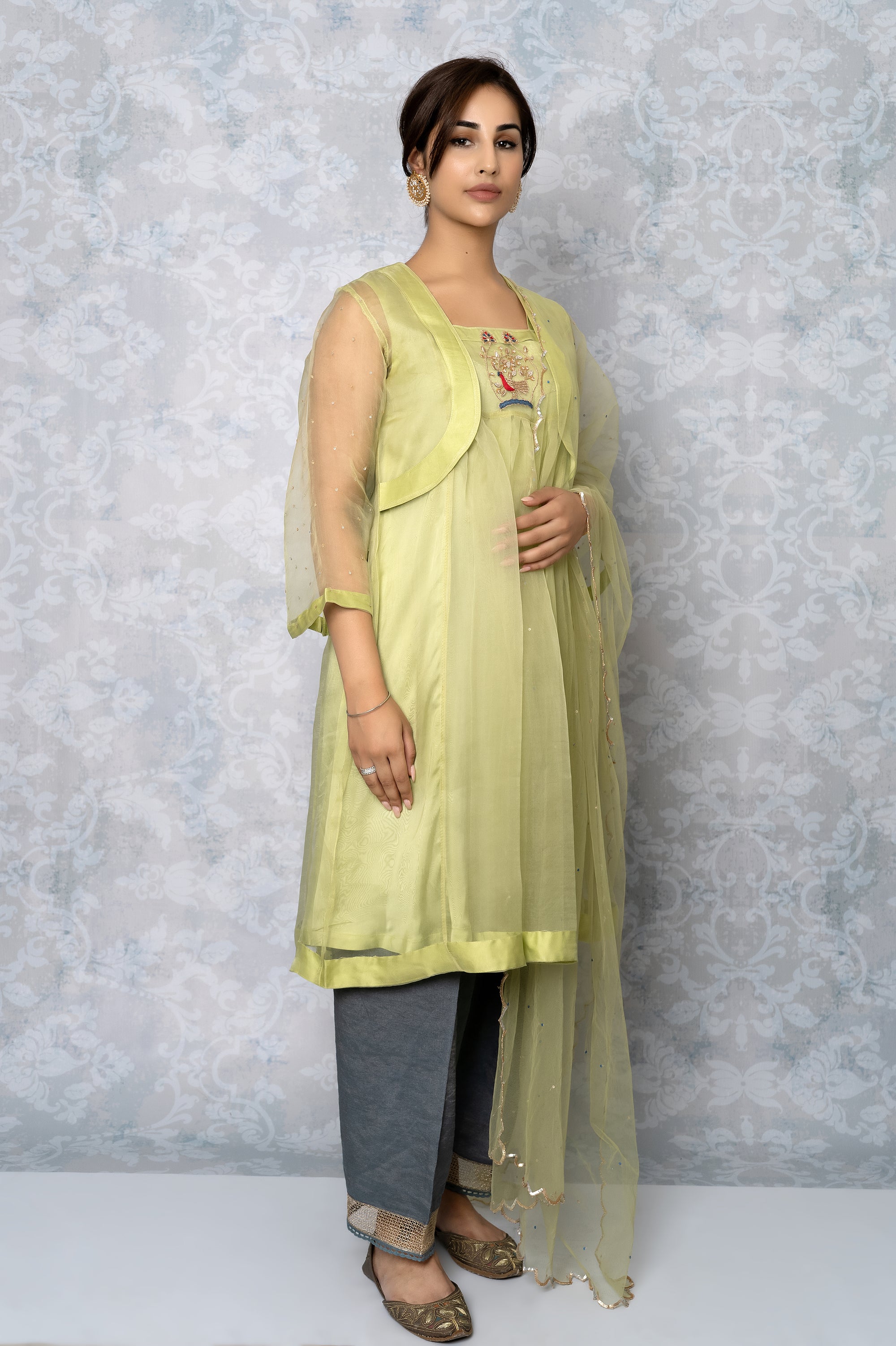 Pastel Green Shagun Kurta Set