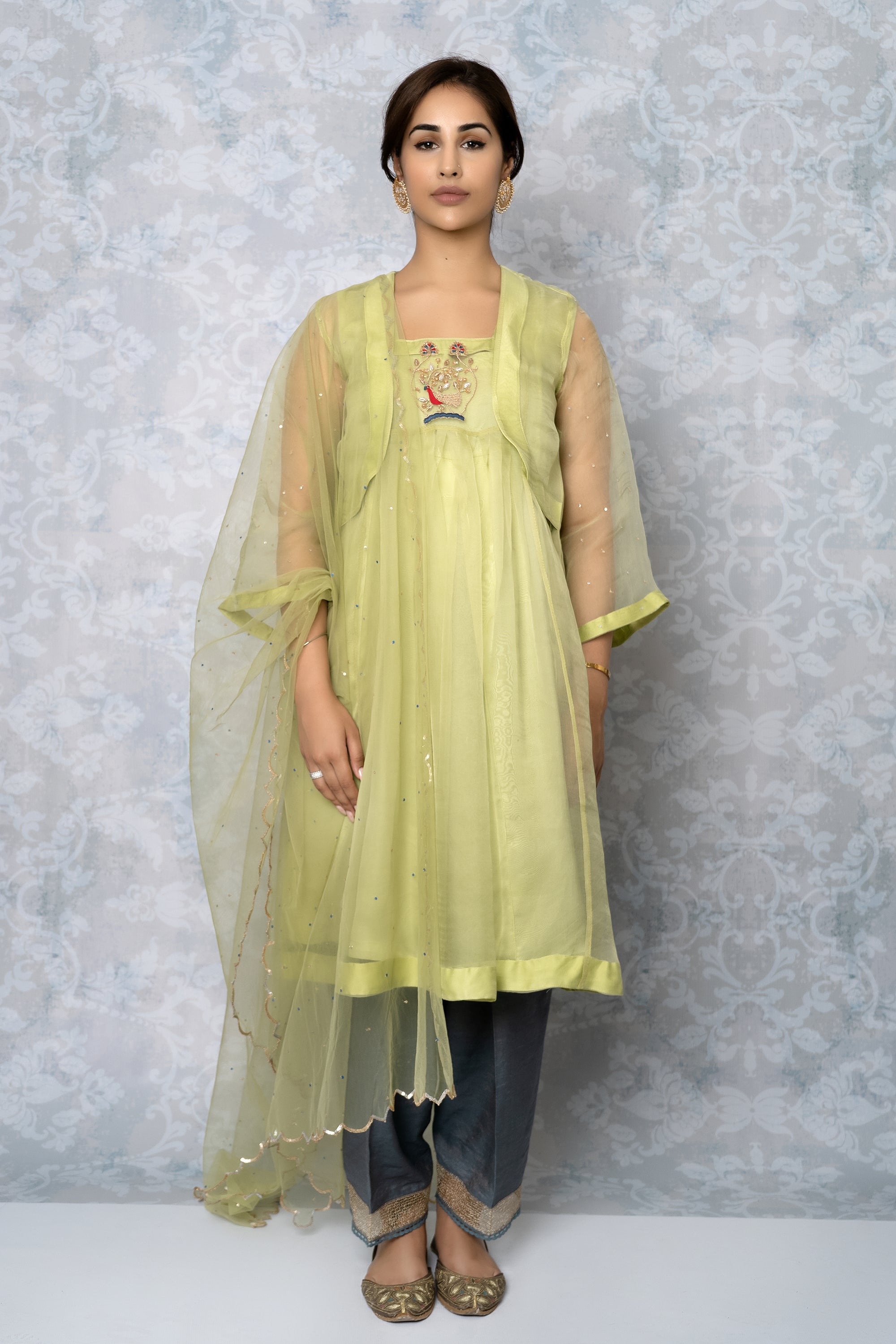 Pastel Green Shagun Kurta Set