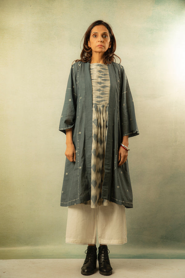 Grey Kimono Dots Overlay