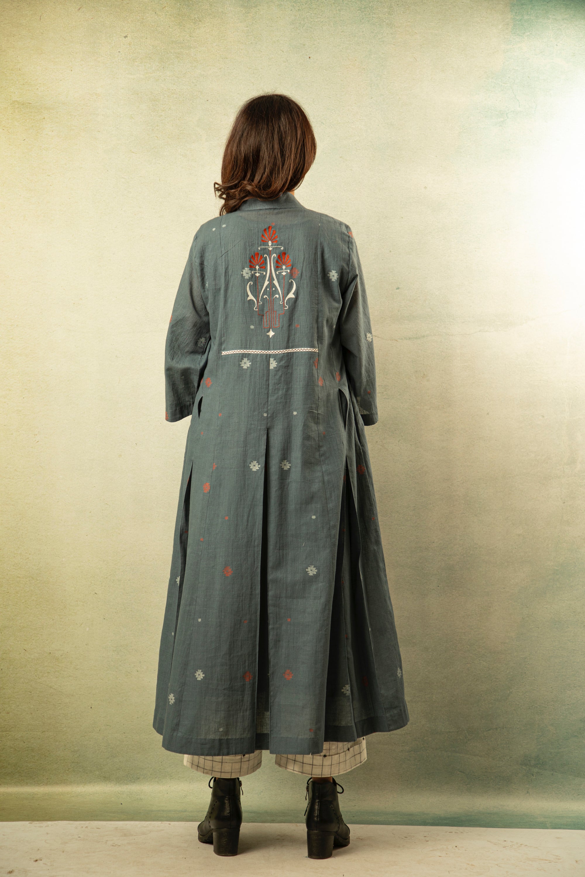 Grey Sage Collar Dress