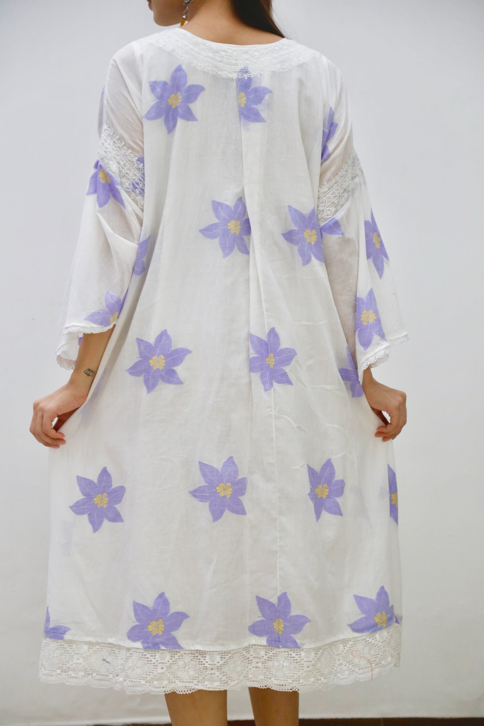 Ivory Lilac Ibai Dress
