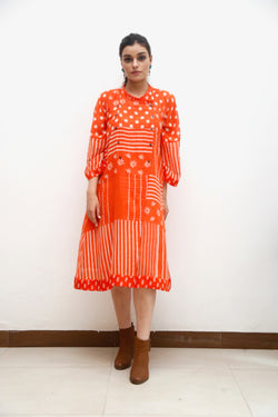 Algoza Bright Orange Dress