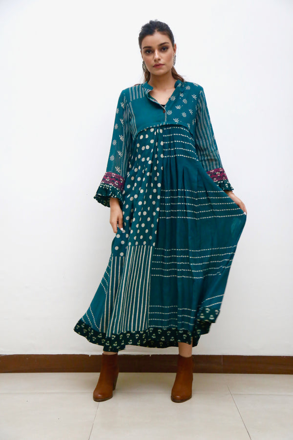 Manjira Green Dress