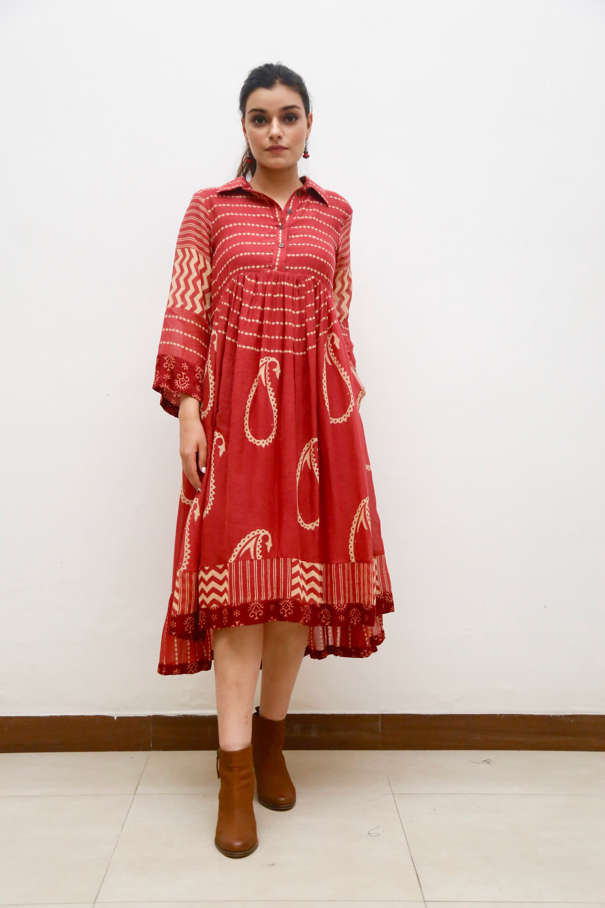 Riwana Rust Dress