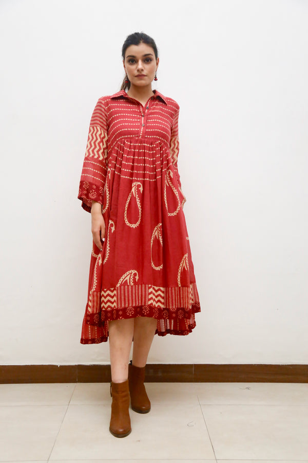 Riwana Rust Dress