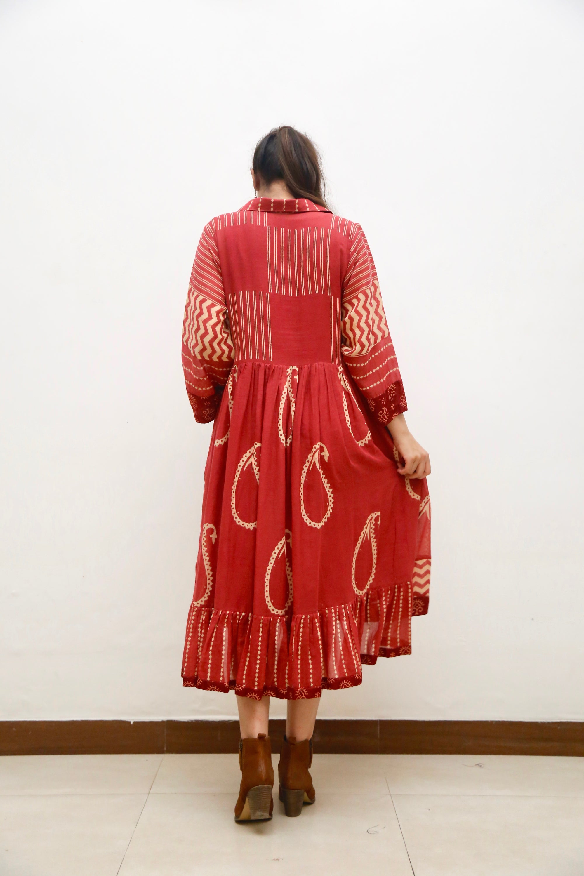 Riwana Rust Dress
