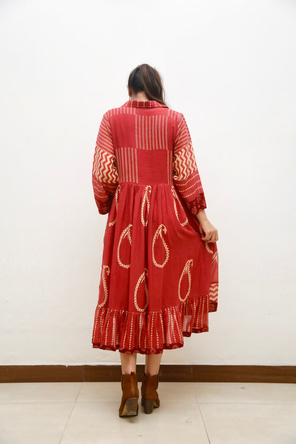 Riwana Rust Dress